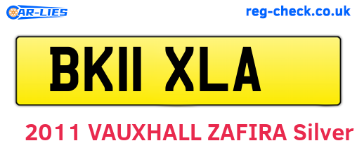 BK11XLA are the vehicle registration plates.
