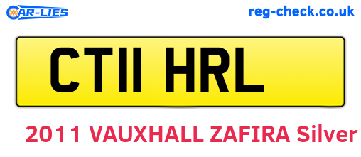 CT11HRL are the vehicle registration plates.