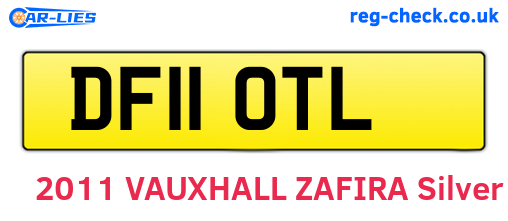 DF11OTL are the vehicle registration plates.