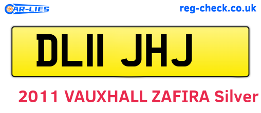 DL11JHJ are the vehicle registration plates.