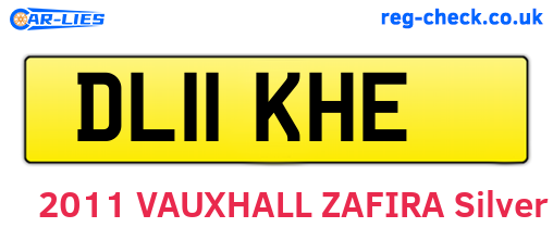 DL11KHE are the vehicle registration plates.