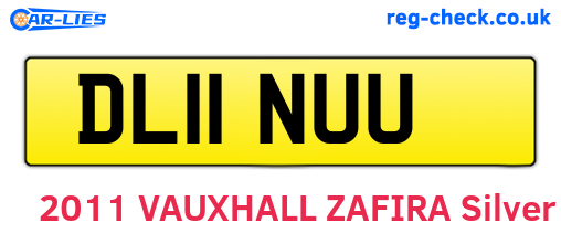 DL11NUU are the vehicle registration plates.