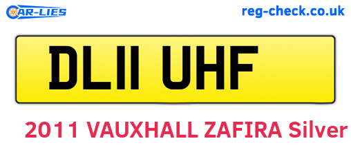 DL11UHF are the vehicle registration plates.