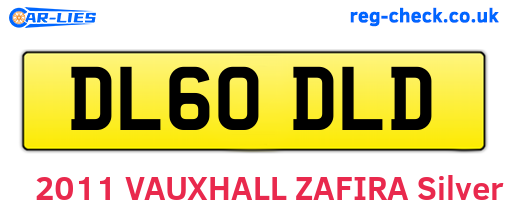 DL60DLD are the vehicle registration plates.
