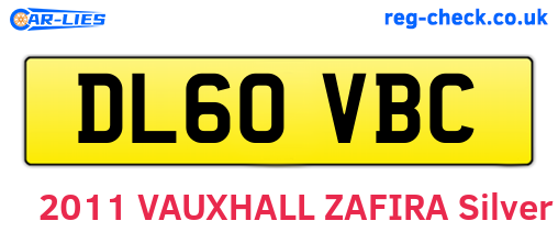 DL60VBC are the vehicle registration plates.