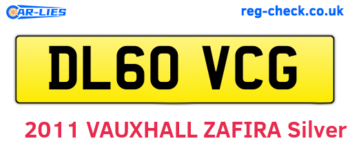 DL60VCG are the vehicle registration plates.