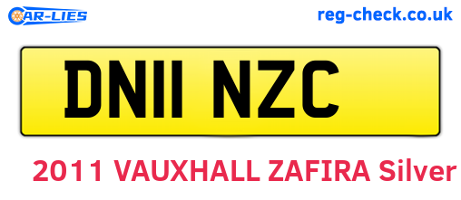 DN11NZC are the vehicle registration plates.