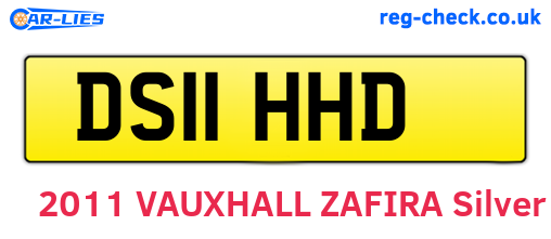 DS11HHD are the vehicle registration plates.
