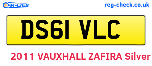 DS61VLC are the vehicle registration plates.
