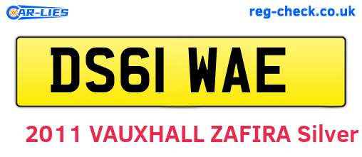DS61WAE are the vehicle registration plates.