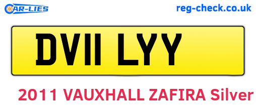 DV11LYY are the vehicle registration plates.