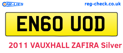 EN60UOD are the vehicle registration plates.