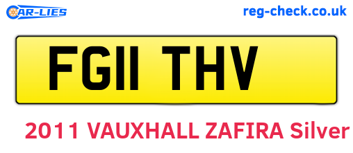 FG11THV are the vehicle registration plates.