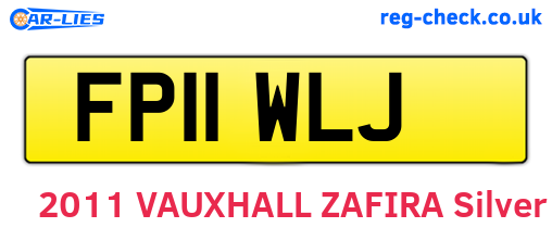 FP11WLJ are the vehicle registration plates.