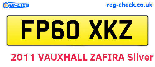 FP60XKZ are the vehicle registration plates.