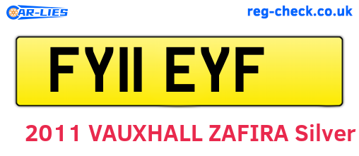 FY11EYF are the vehicle registration plates.