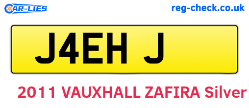 J4EHJ are the vehicle registration plates.