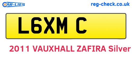 L6XMC are the vehicle registration plates.