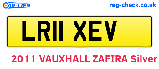 LR11XEV are the vehicle registration plates.