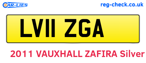 LV11ZGA are the vehicle registration plates.