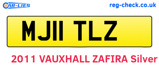 MJ11TLZ are the vehicle registration plates.
