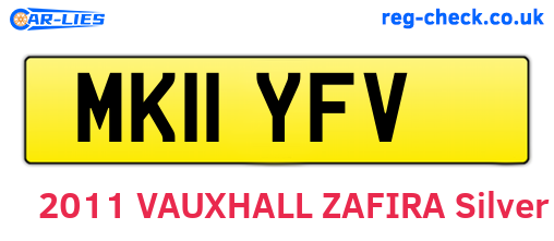 MK11YFV are the vehicle registration plates.