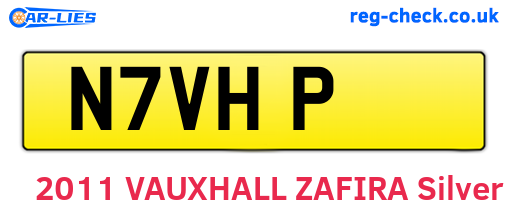 N7VHP are the vehicle registration plates.