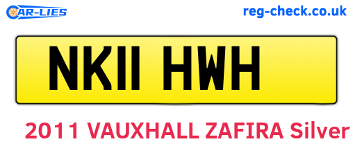 NK11HWH are the vehicle registration plates.