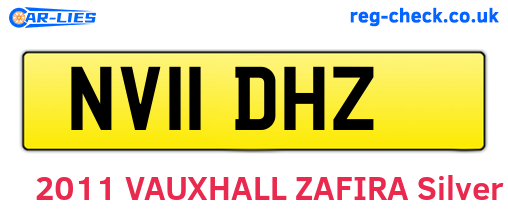 NV11DHZ are the vehicle registration plates.