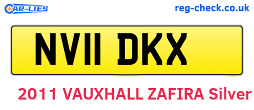 NV11DKX are the vehicle registration plates.