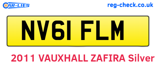 NV61FLM are the vehicle registration plates.