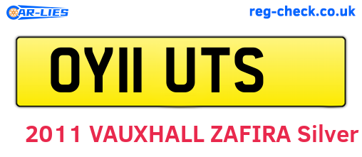 OY11UTS are the vehicle registration plates.