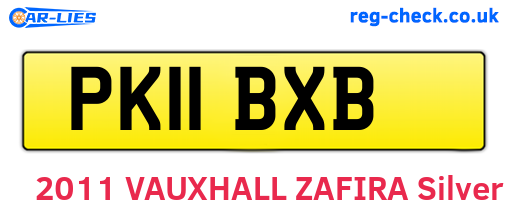 PK11BXB are the vehicle registration plates.