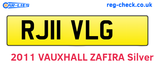 RJ11VLG are the vehicle registration plates.