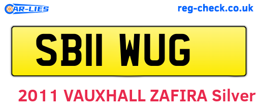 SB11WUG are the vehicle registration plates.