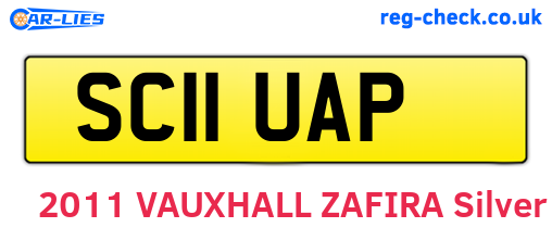 SC11UAP are the vehicle registration plates.
