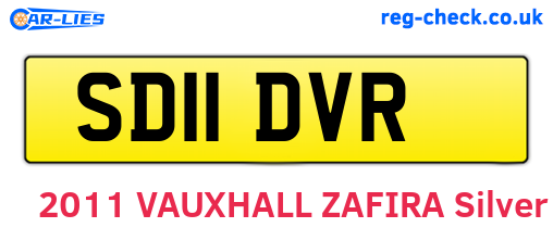 SD11DVR are the vehicle registration plates.