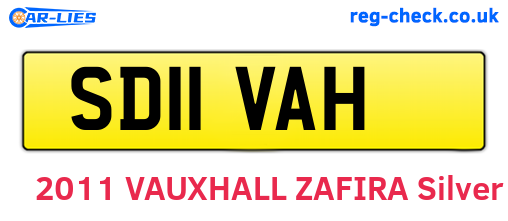 SD11VAH are the vehicle registration plates.