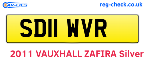 SD11WVR are the vehicle registration plates.