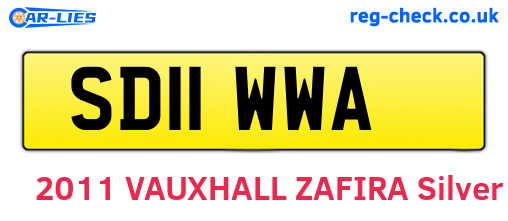 SD11WWA are the vehicle registration plates.