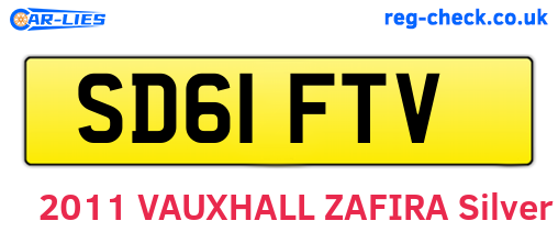 SD61FTV are the vehicle registration plates.