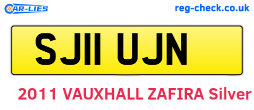 SJ11UJN are the vehicle registration plates.