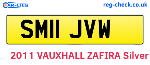 SM11JVW are the vehicle registration plates.