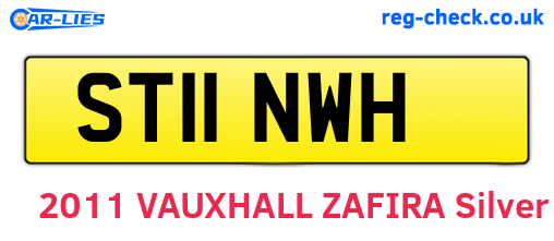ST11NWH are the vehicle registration plates.