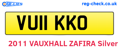 VU11KKO are the vehicle registration plates.