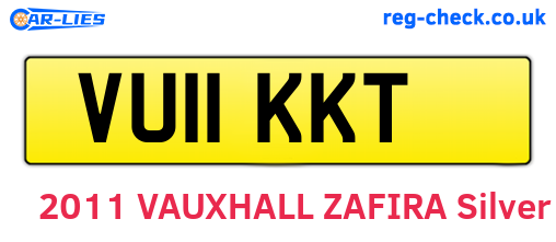 VU11KKT are the vehicle registration plates.