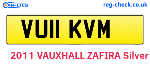 VU11KVM are the vehicle registration plates.