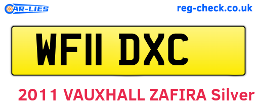 WF11DXC are the vehicle registration plates.