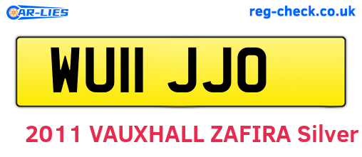 WU11JJO are the vehicle registration plates.