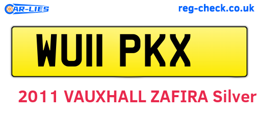 WU11PKX are the vehicle registration plates.